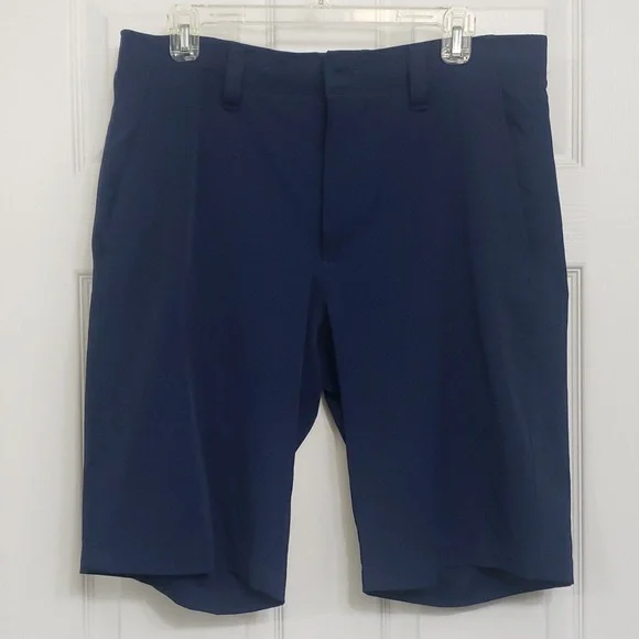 MENS UNDER ARMOUR NAVY BLUE LOOSE MATCH PLAY ATHLETIC SHORTS 36 - Picture 2 of 7